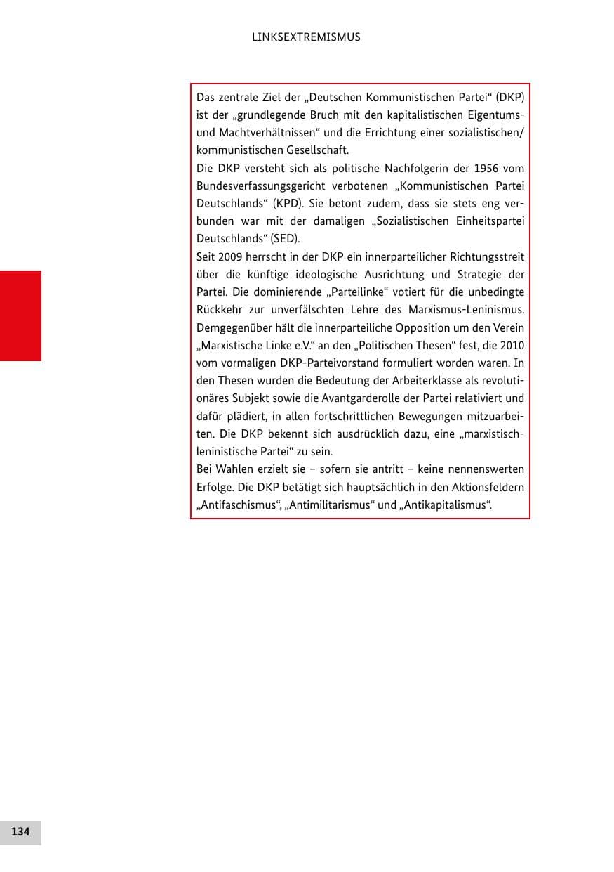 Seite 133 des Verfassungsschutzbericht 2016 Bund