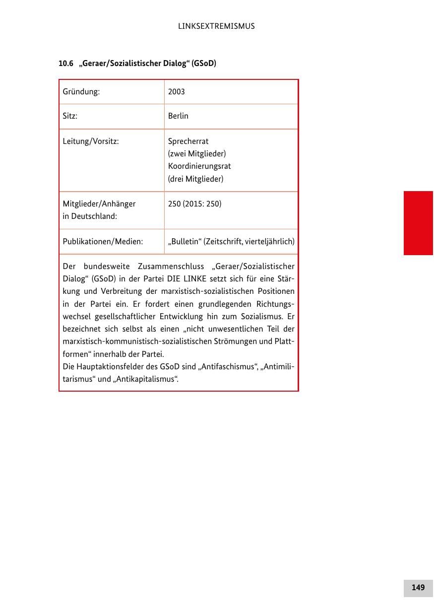 Seite 148 des Verfassungsschutzbericht 2016 Bund