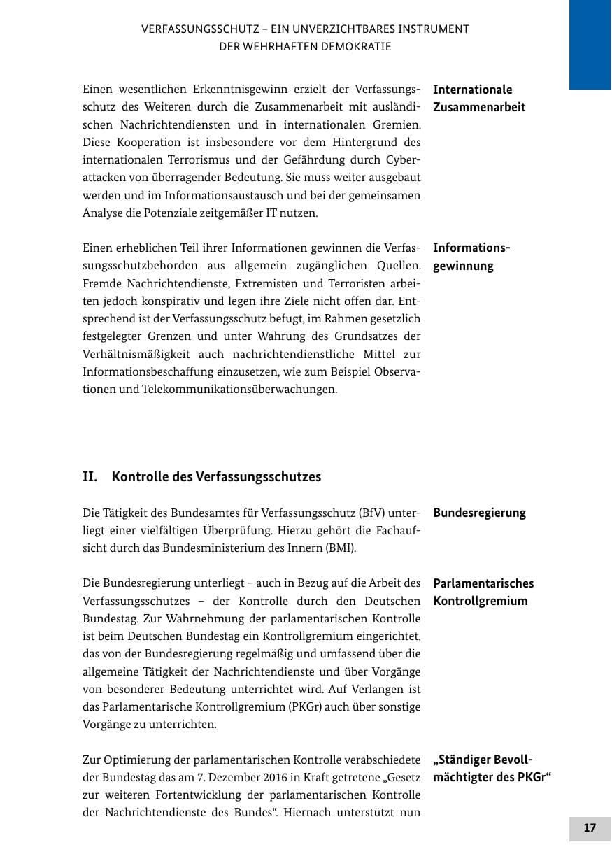 Seite 16 des Verfassungsschutzbericht 2016 Bund