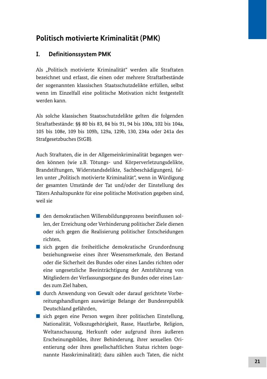 Seite 20 des Verfassungsschutzbericht 2016 Bund