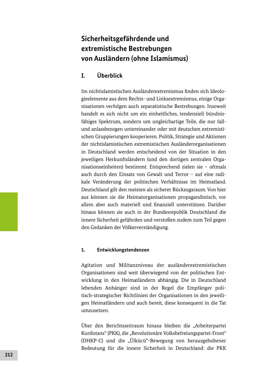 Seite 211 des Verfassungsschutzbericht 2016 Bund