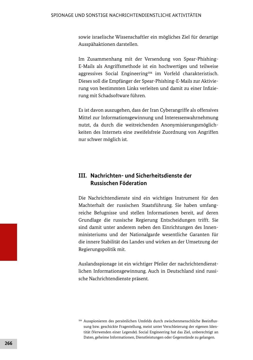 Seite 265 des Verfassungsschutzbericht 2016 Bund