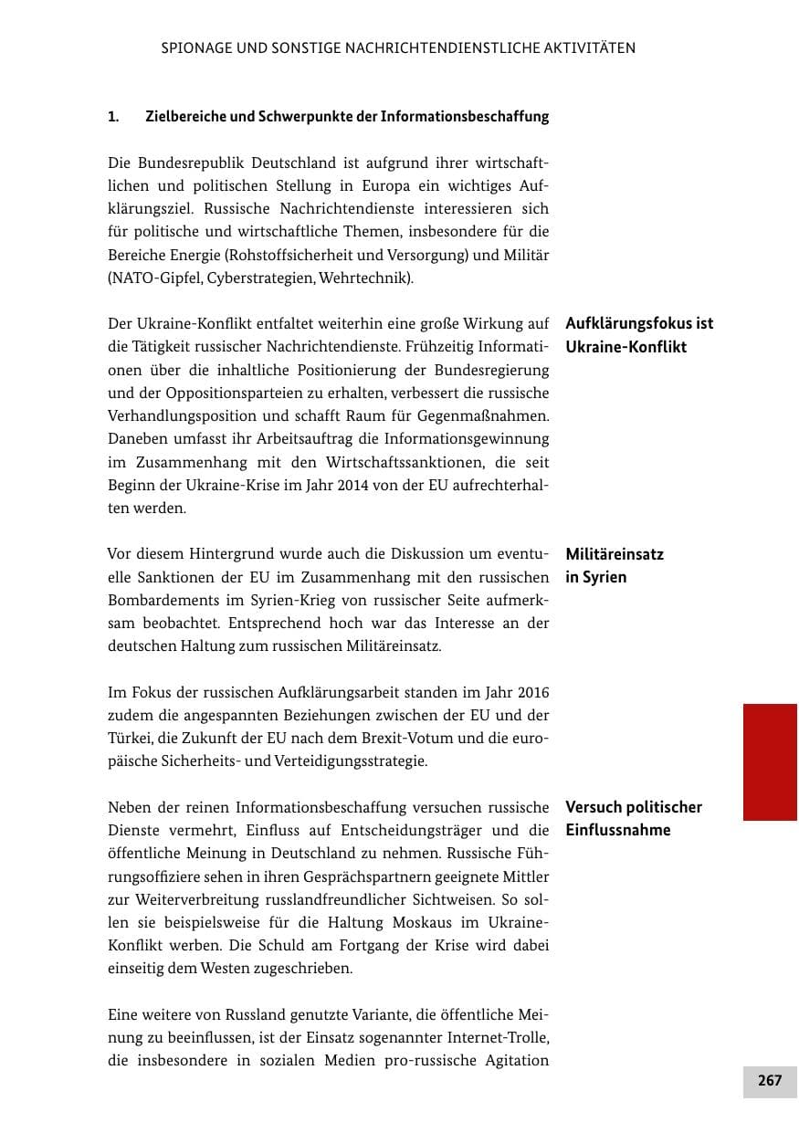 Seite 266 des Verfassungsschutzbericht 2016 Bund