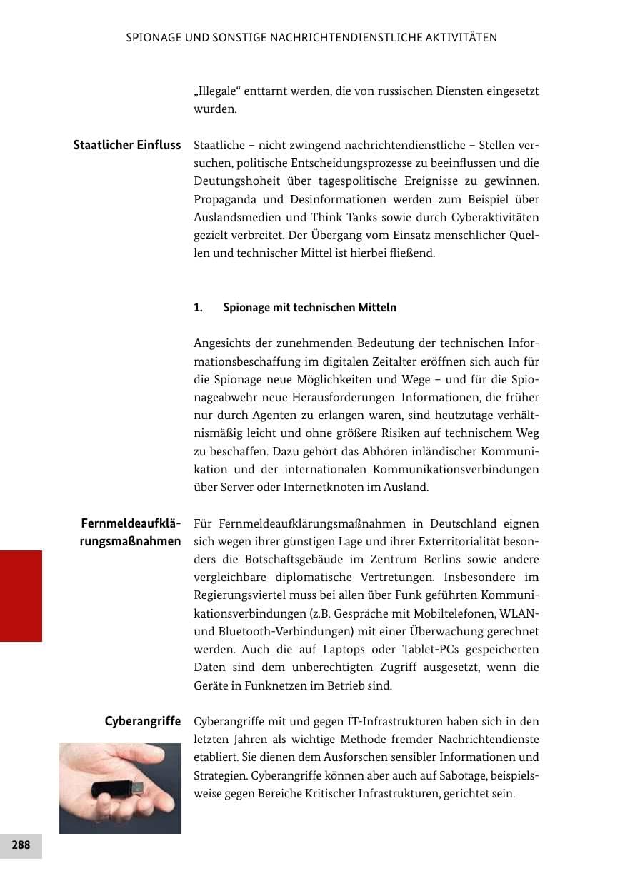 Seite 287 des Verfassungsschutzbericht 2016 Bund