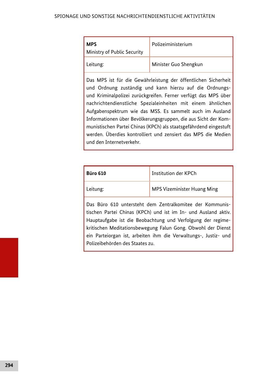 Seite 293 des Verfassungsschutzbericht 2016 Bund