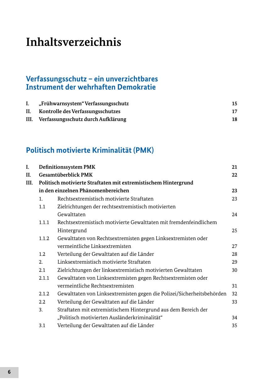 Seite 5 des Verfassungsschutzbericht 2016 Bund