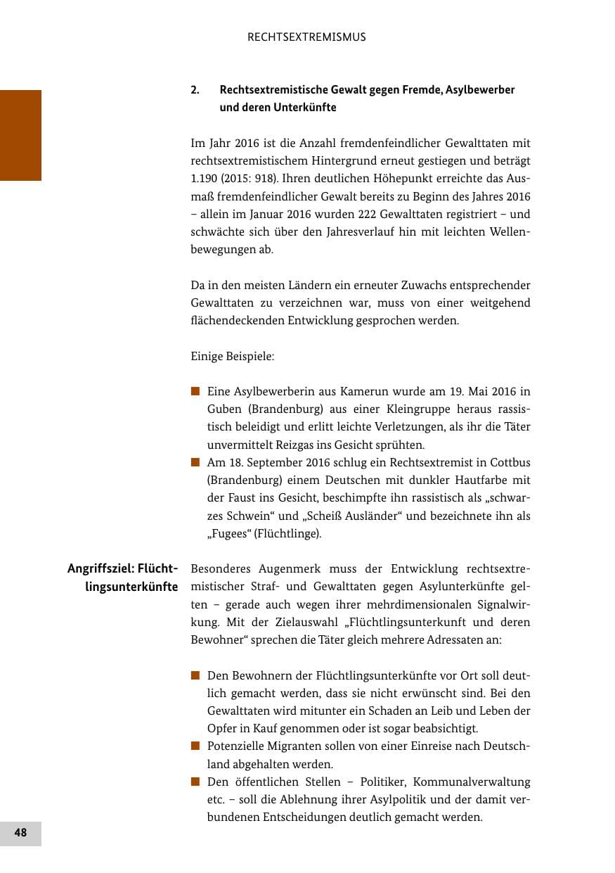 Seite 47 des Verfassungsschutzbericht 2016 Bund