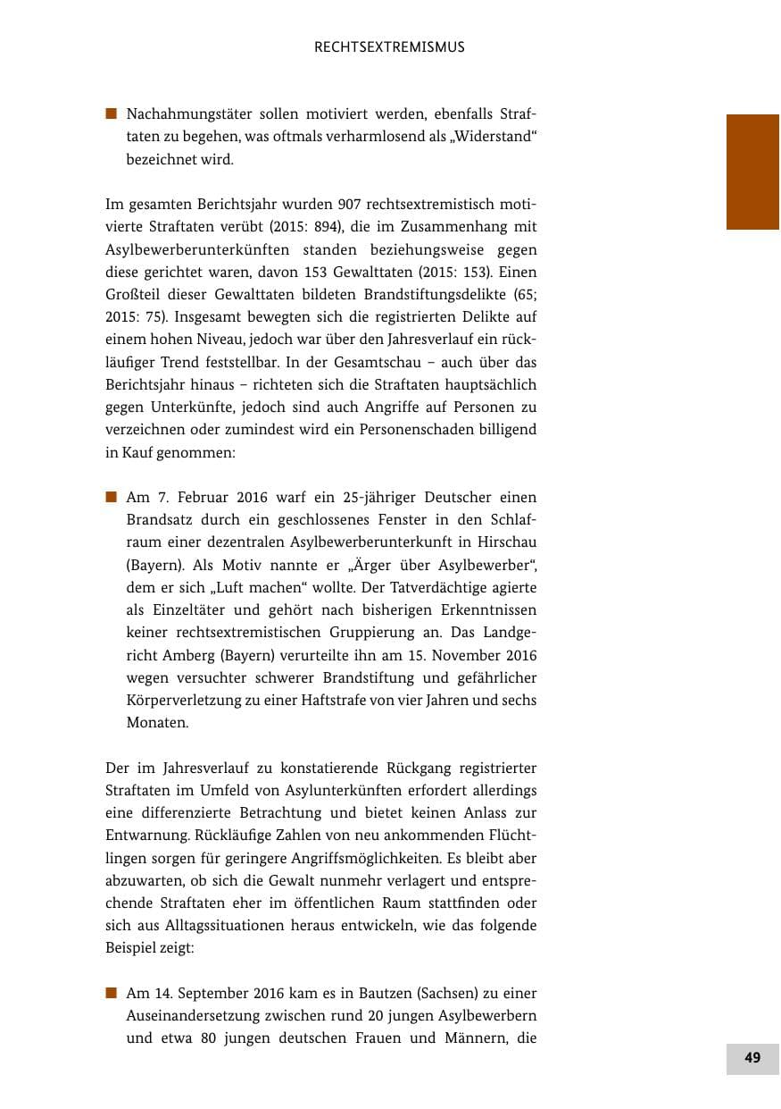 Seite 48 des Verfassungsschutzbericht 2016 Bund