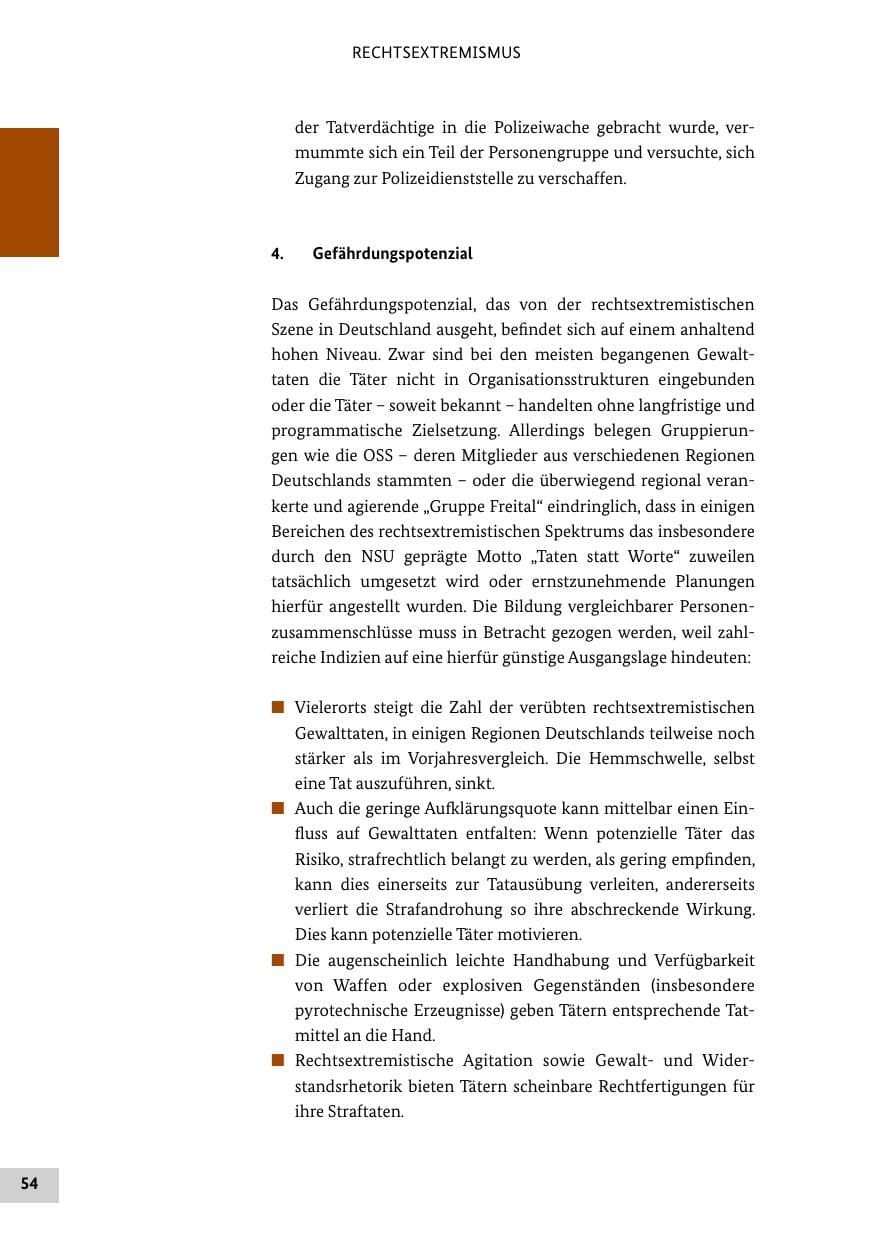 Seite 53 des Verfassungsschutzbericht 2016 Bund