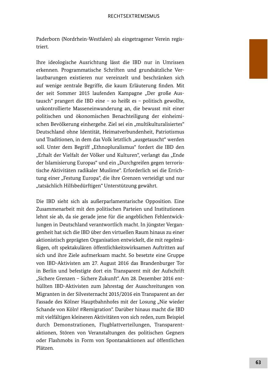 Seite 62 des Verfassungsschutzbericht 2016 Bund