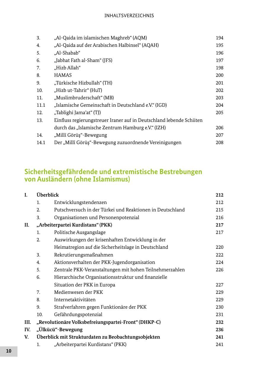 Seite 9 des Verfassungsschutzbericht 2016 Bund