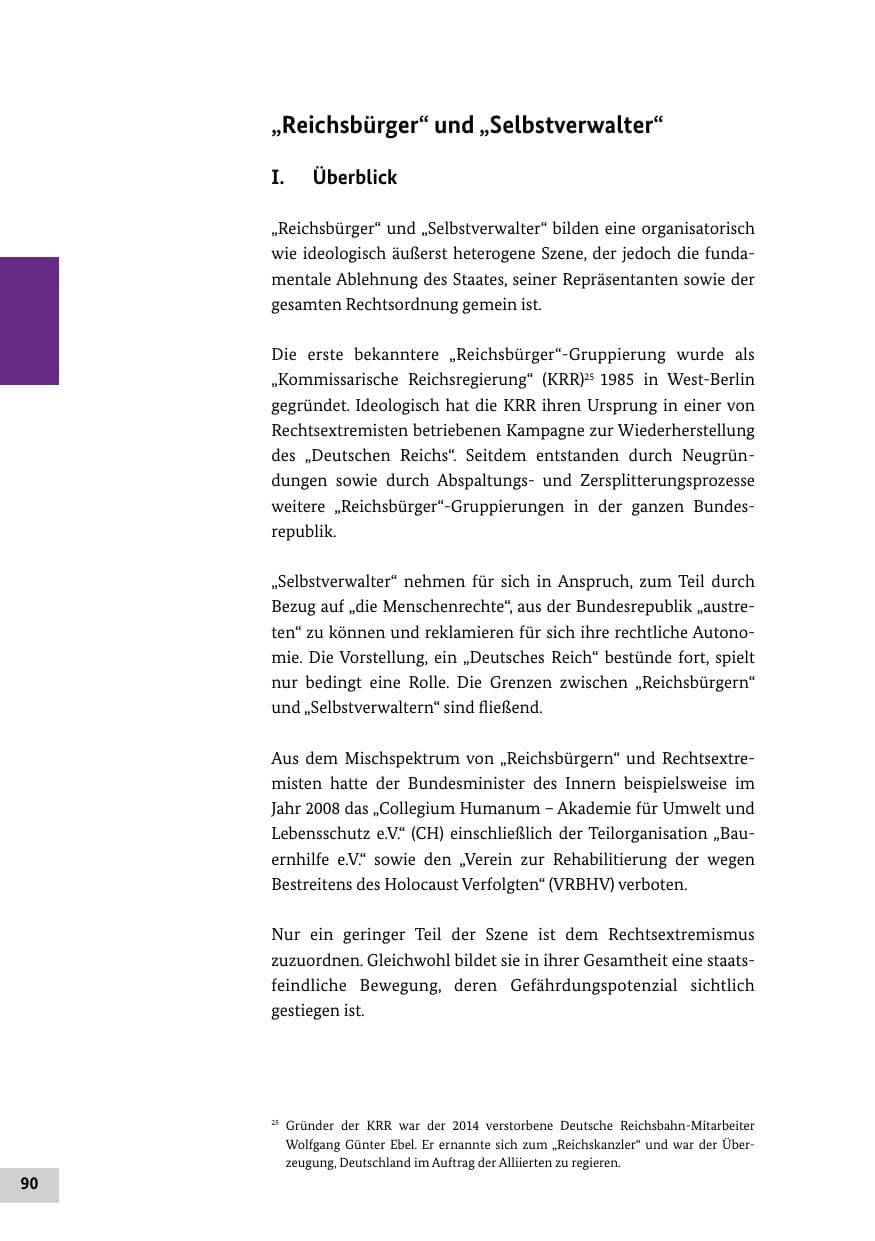 Seite 89 des Verfassungsschutzbericht 2016 Bund
