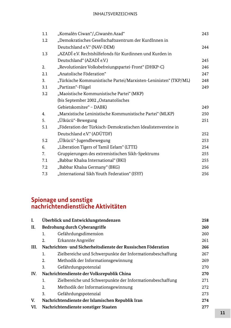 Seite 10 des Verfassungsschutzbericht 2016 Bund