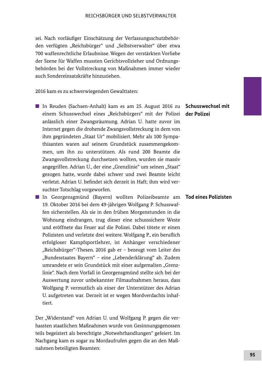 Seite 94 des Verfassungsschutzbericht 2016 Bund