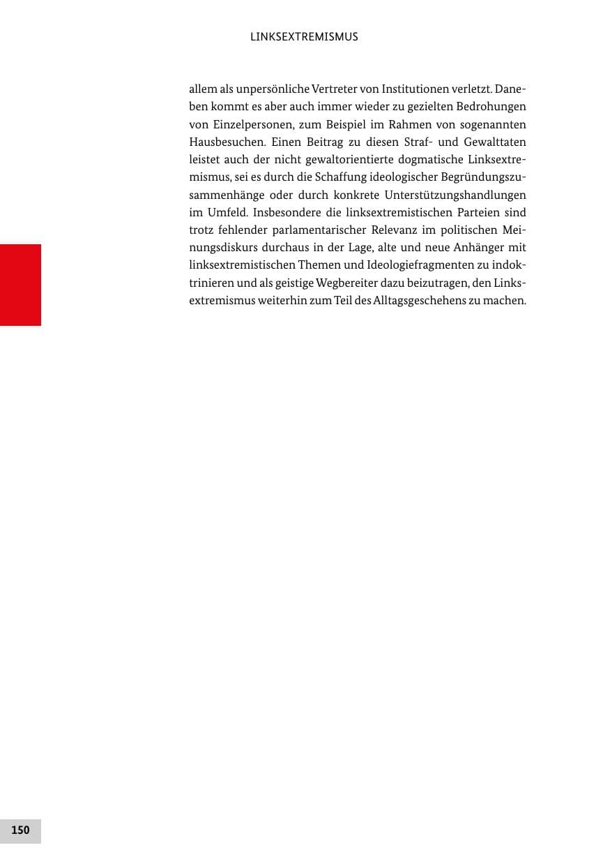 Seite 150 des Verfassungsschutzbericht 2019 Bund
