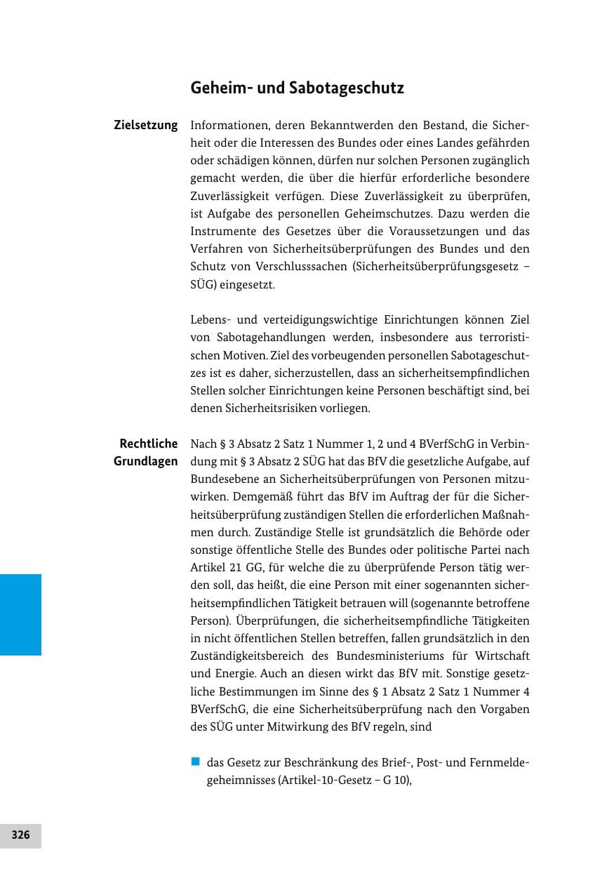 Seite 326 des Verfassungsschutzbericht 2019 Bund