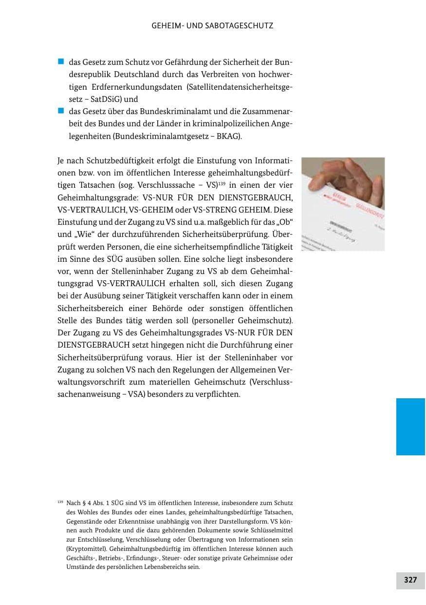 Seite 327 des Verfassungsschutzbericht 2019 Bund