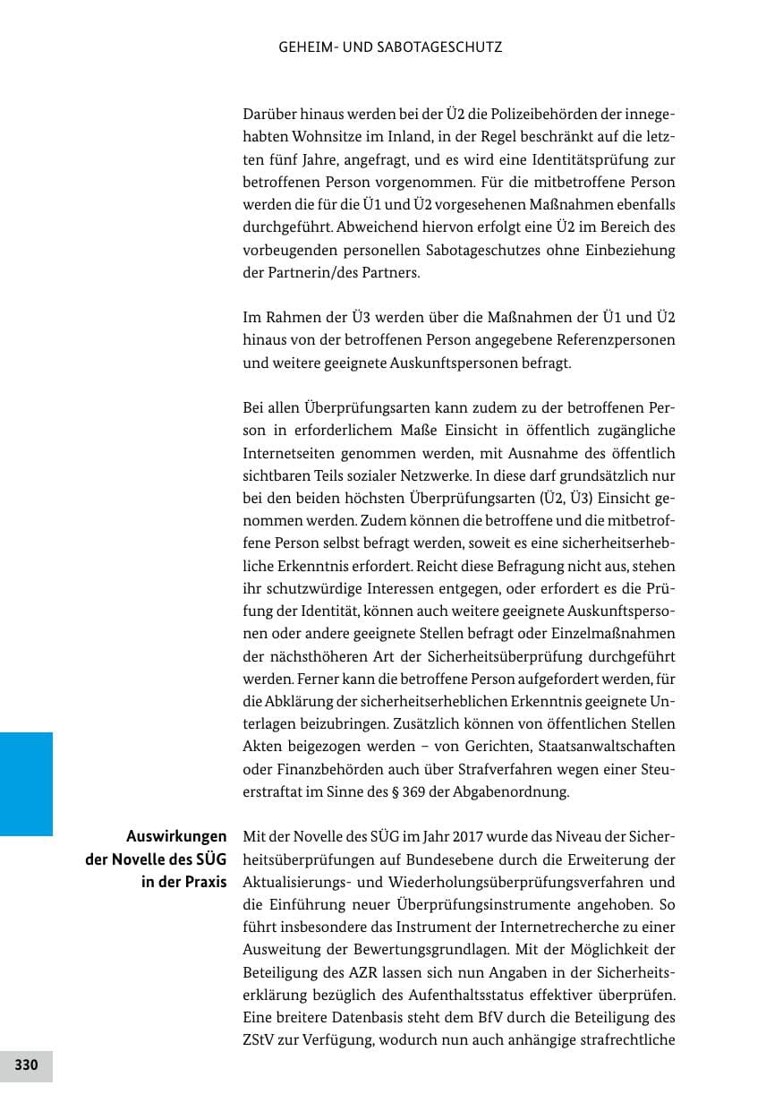 Seite 330 des Verfassungsschutzbericht 2019 Bund