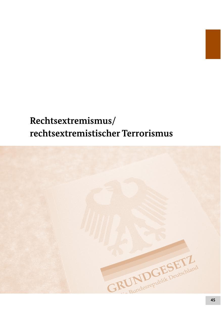 Seite 45 des Verfassungsschutzbericht 2019 Bund