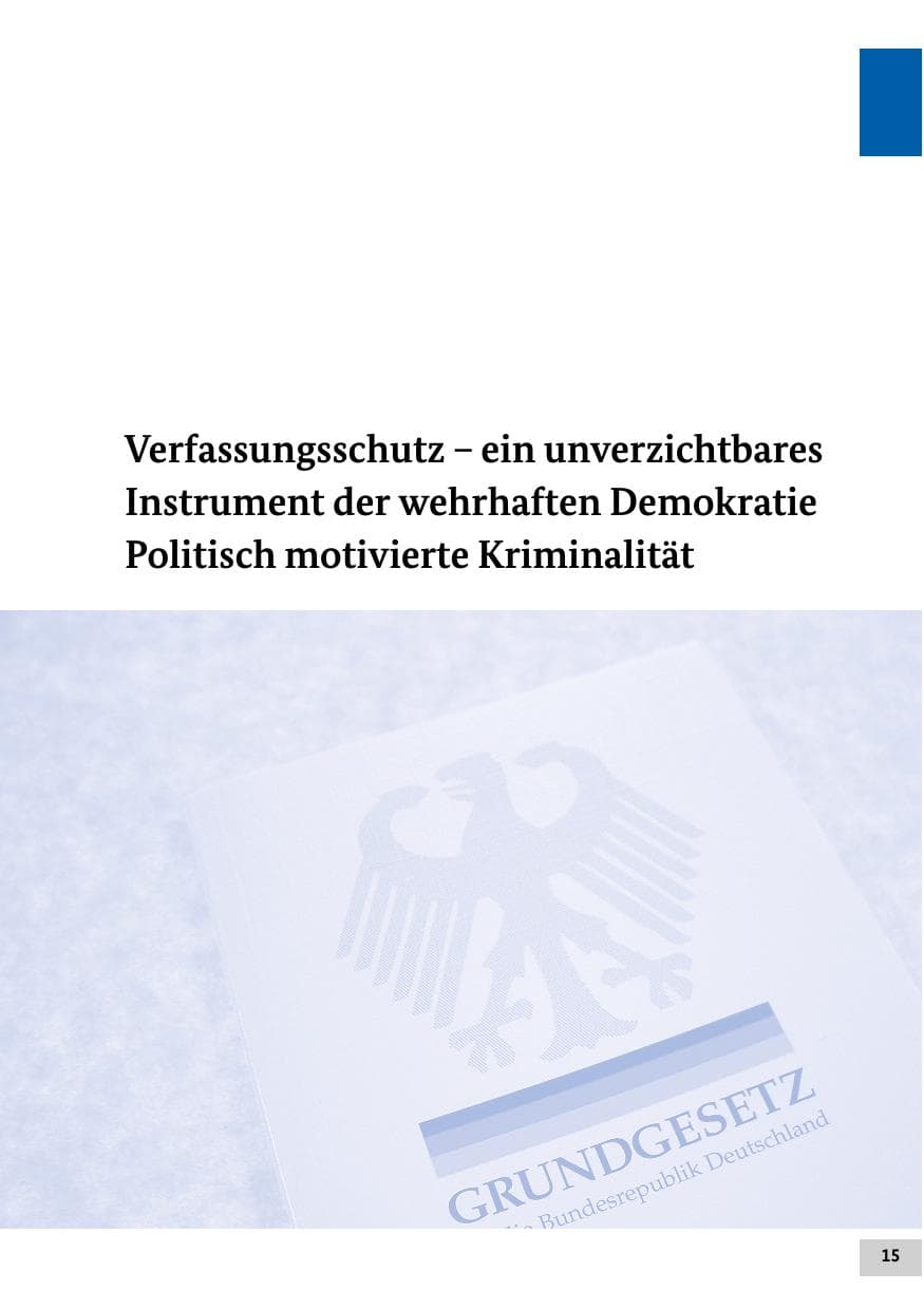 Seite 15 des Verfassungsschutzbericht 2022 Bund