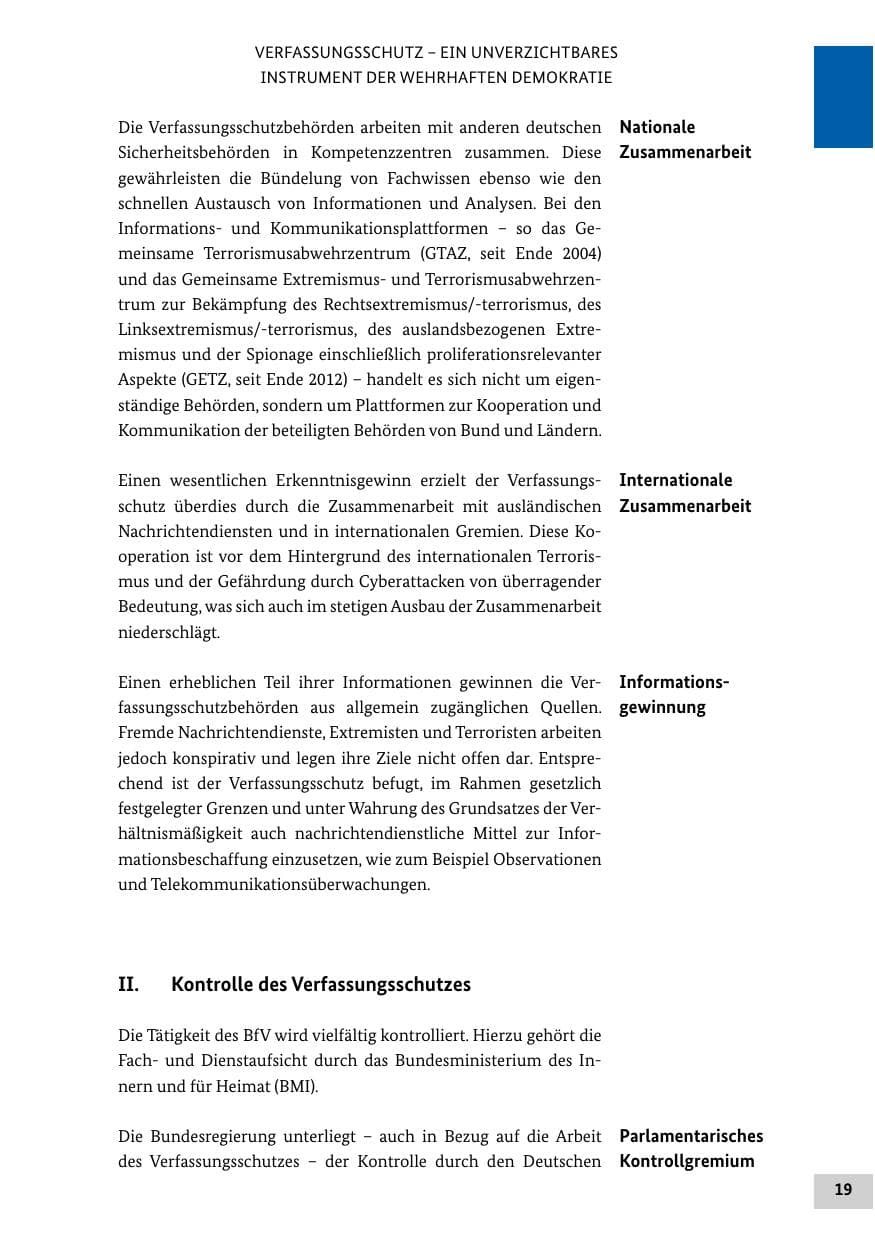 Seite 19 des Verfassungsschutzbericht 2022 Bund