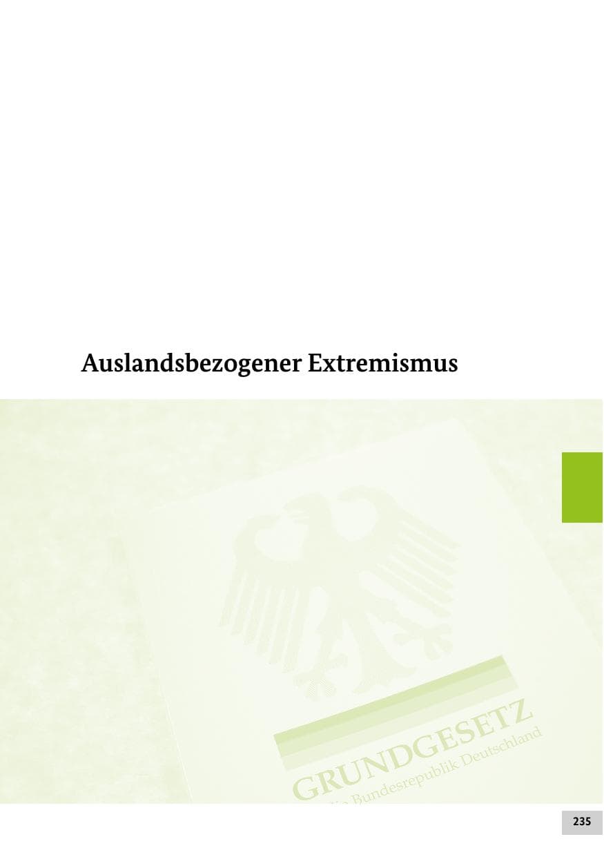 Seite 235 des Verfassungsschutzbericht 2022 Bund