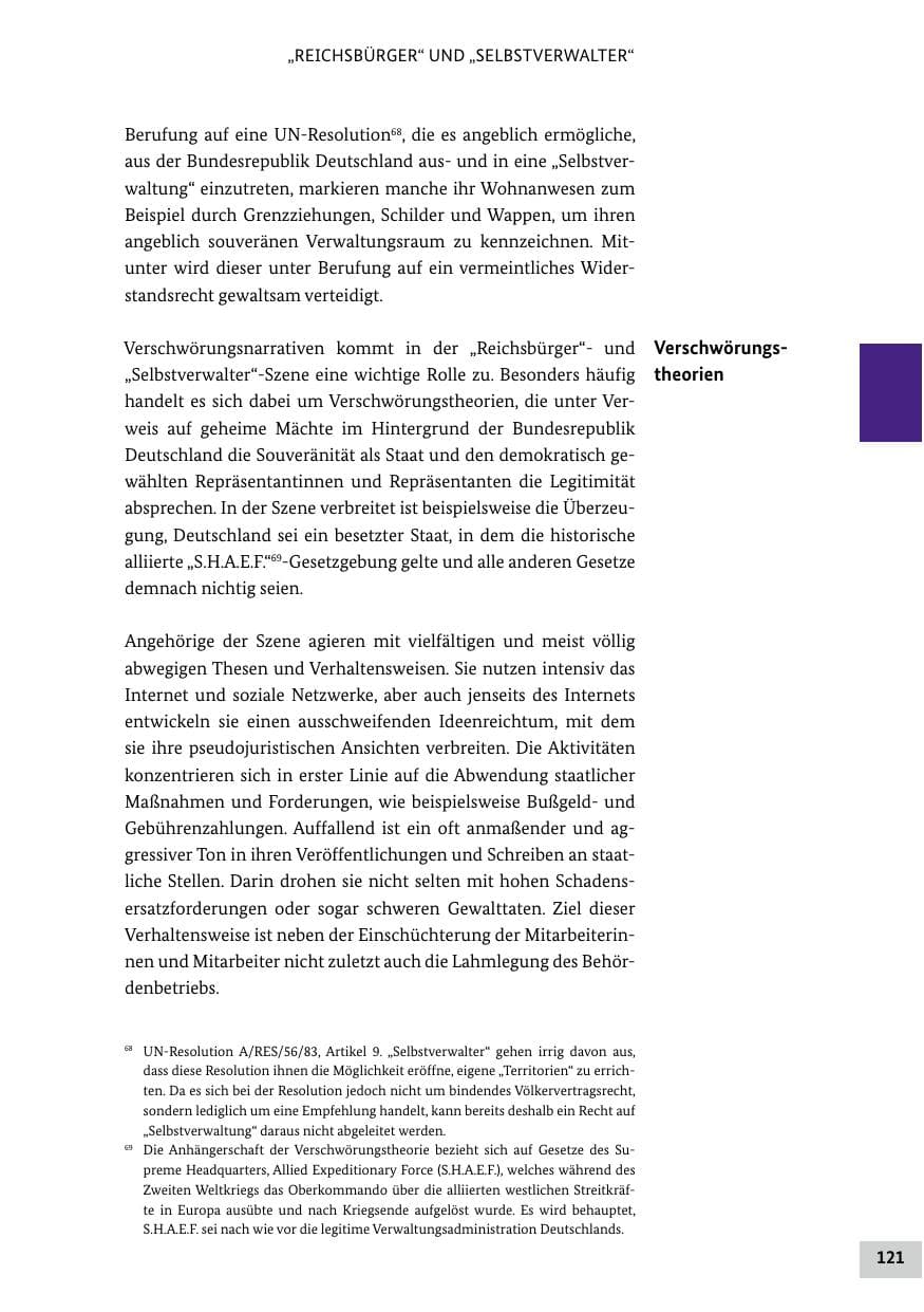 Seite 121 des Verfassungsschutzbericht 2024 Bund
