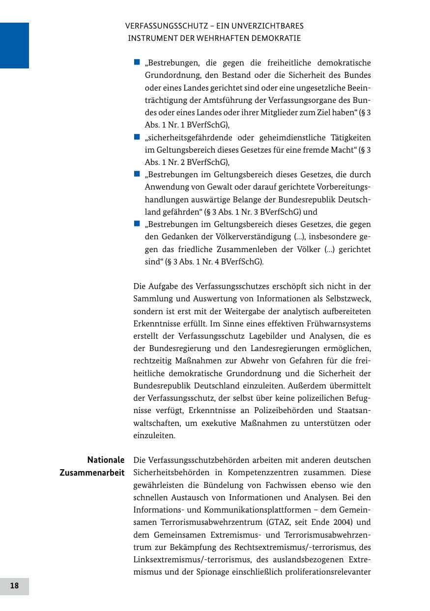 Seite 18 des Verfassungsschutzbericht 2024 Bund
