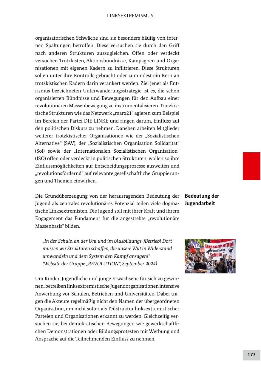 Seite 177 des Verfassungsschutzbericht 2024 Bund