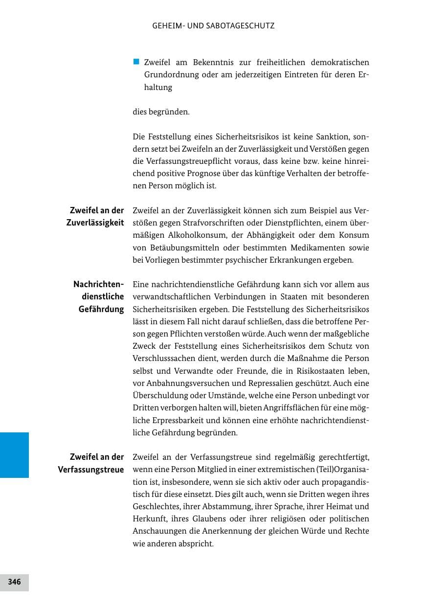 Seite 346 des Verfassungsschutzbericht 2024 Bund