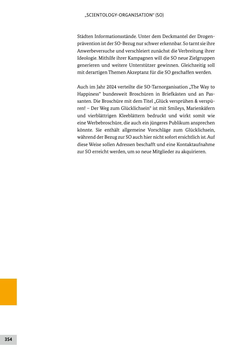 Seite 354 des Verfassungsschutzbericht 2024 Bund
