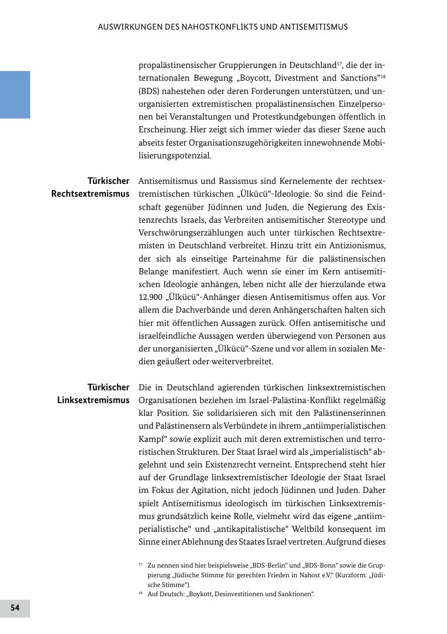 Seite 54 des Verfassungsschutzbericht 2024 Bund