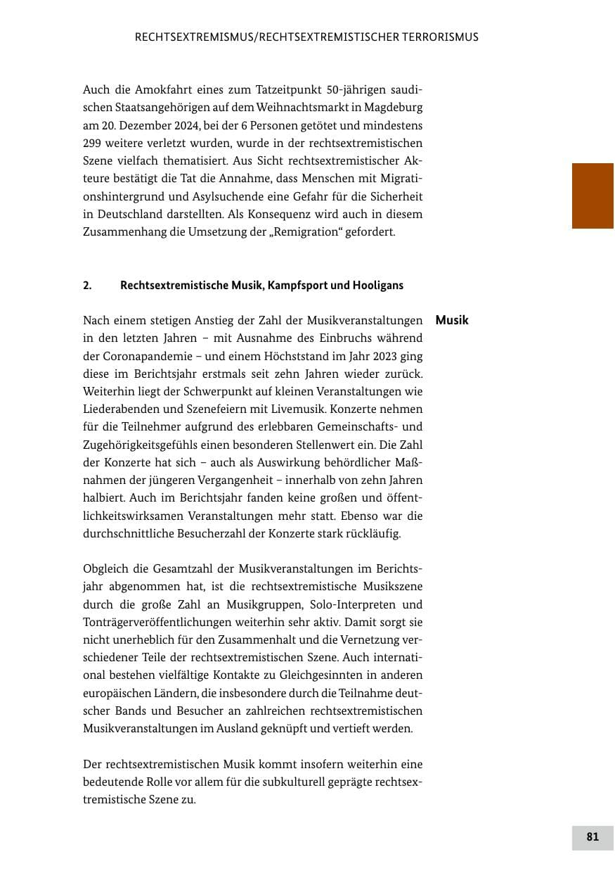 Seite 81 des Verfassungsschutzbericht 2024 Bund