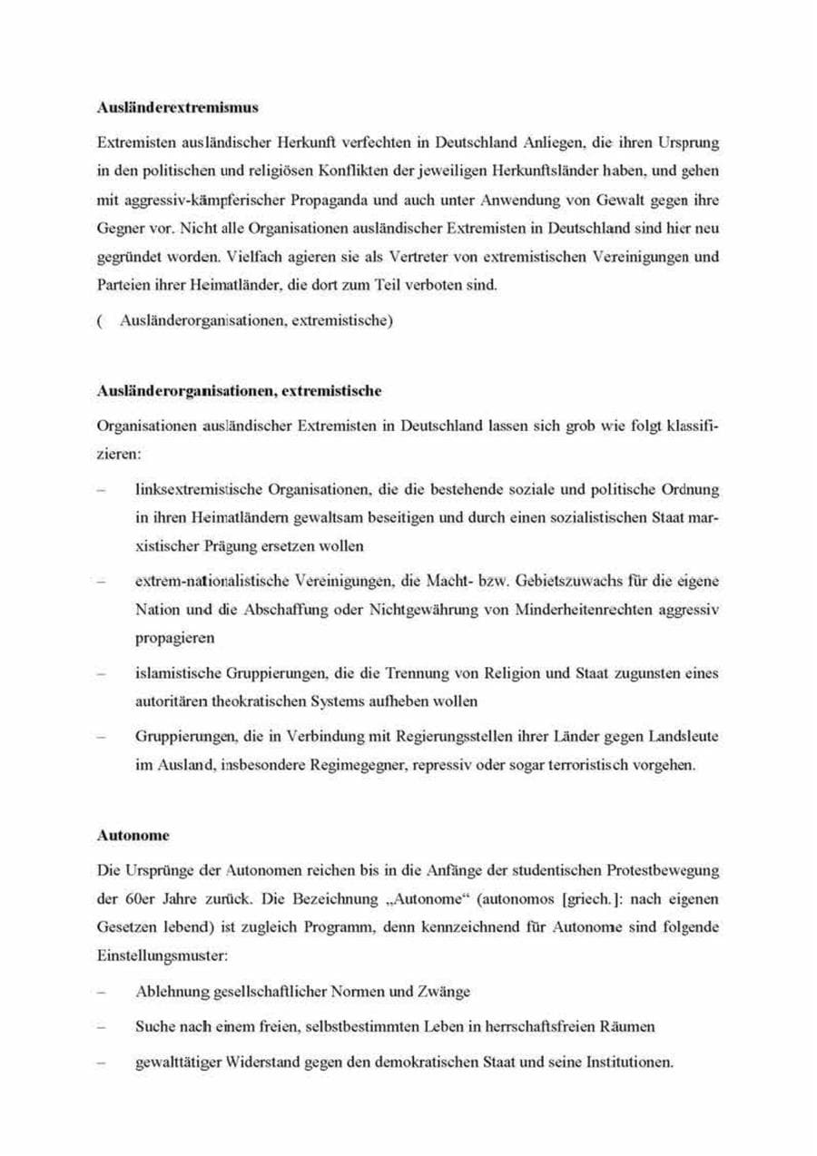 Seite 166 des Verfassungsschutzbericht 2000 Brandenburg