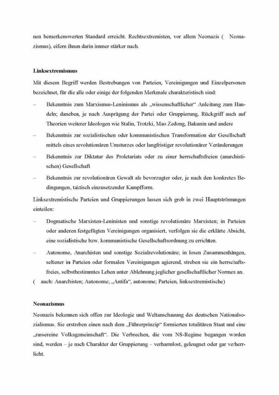 Seite 171 des Verfassungsschutzbericht 2000 Brandenburg
