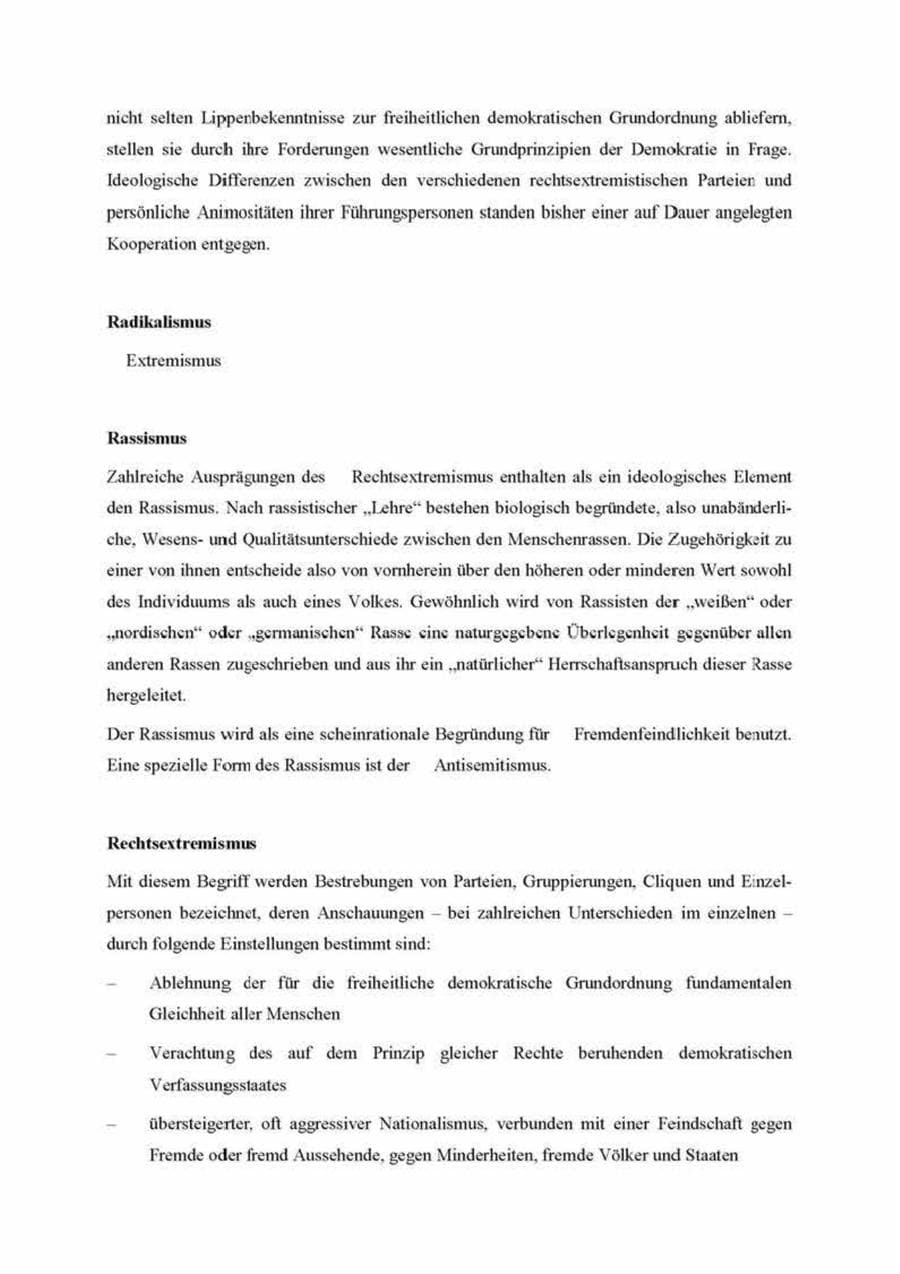 Seite 174 des Verfassungsschutzbericht 2000 Brandenburg