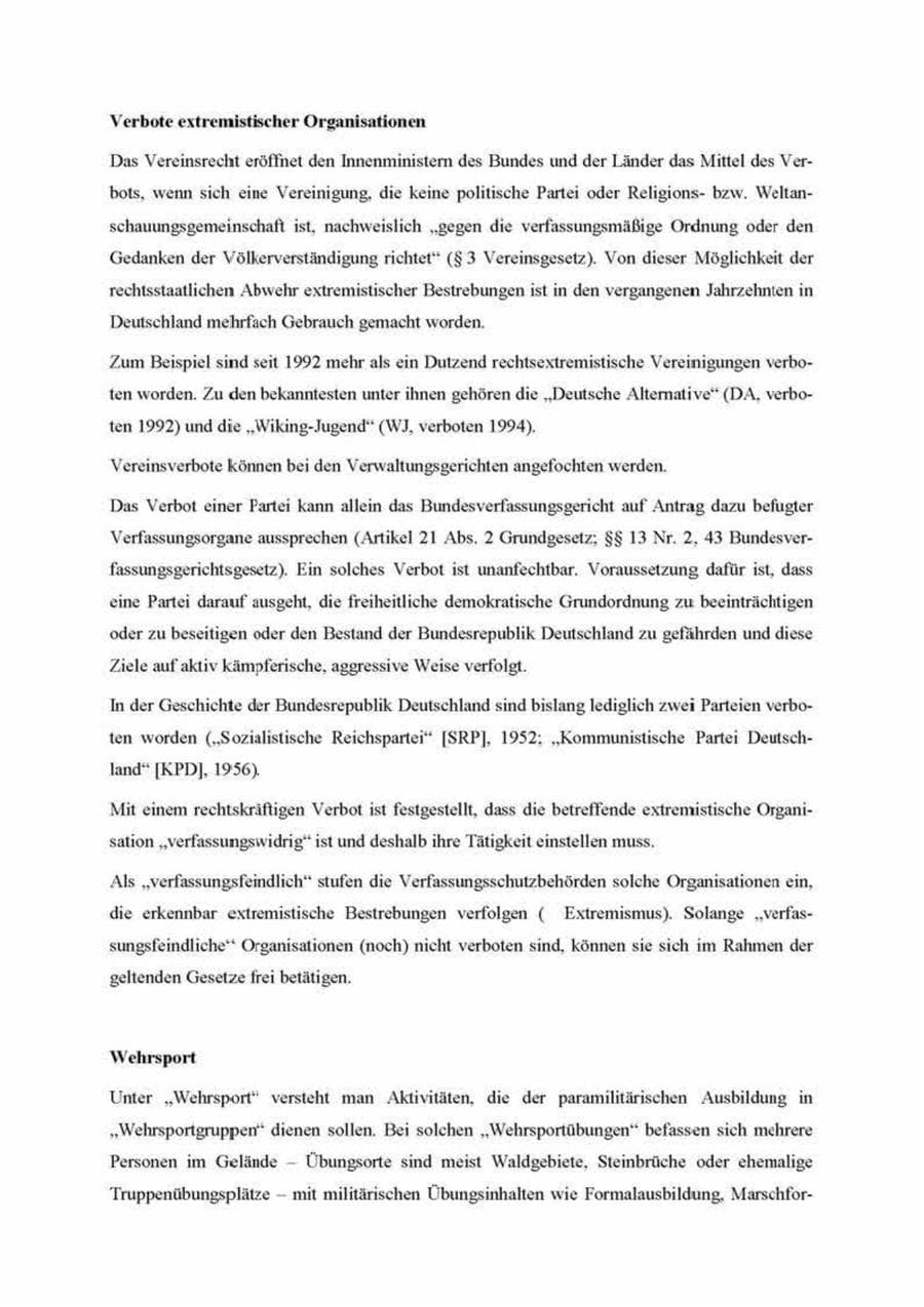 Seite 178 des Verfassungsschutzbericht 2000 Brandenburg