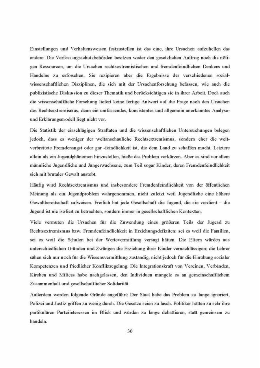 Seite 30 des Verfassungsschutzbericht 2000 Brandenburg