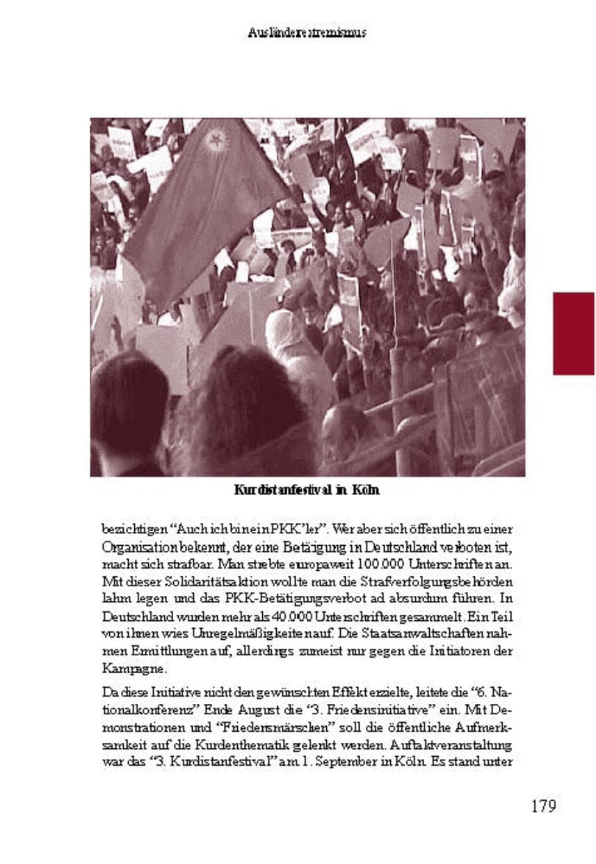 Seite 183 des Verfassungsschutzbericht 2001 Brandenburg