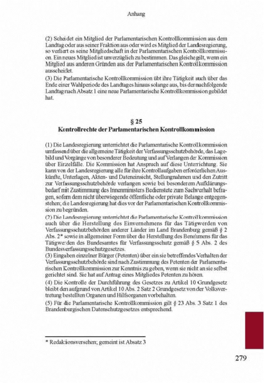 Seite 283 des Verfassungsschutzbericht 2001 Brandenburg