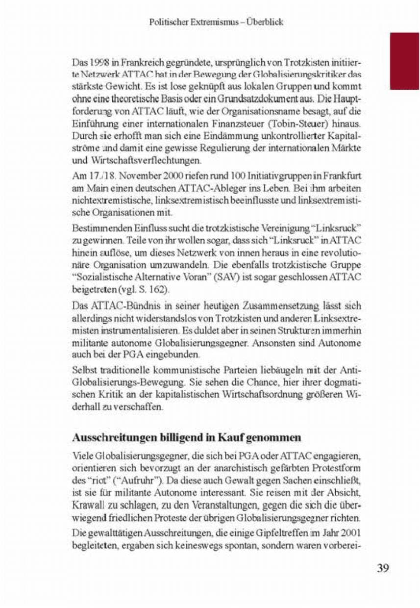 Seite 43 des Verfassungsschutzbericht 2001 Brandenburg