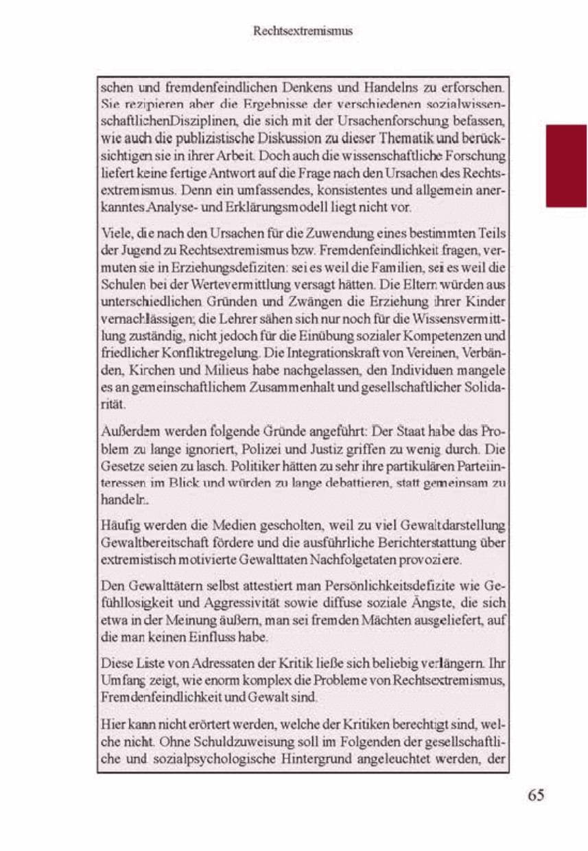 Seite 69 des Verfassungsschutzbericht 2001 Brandenburg