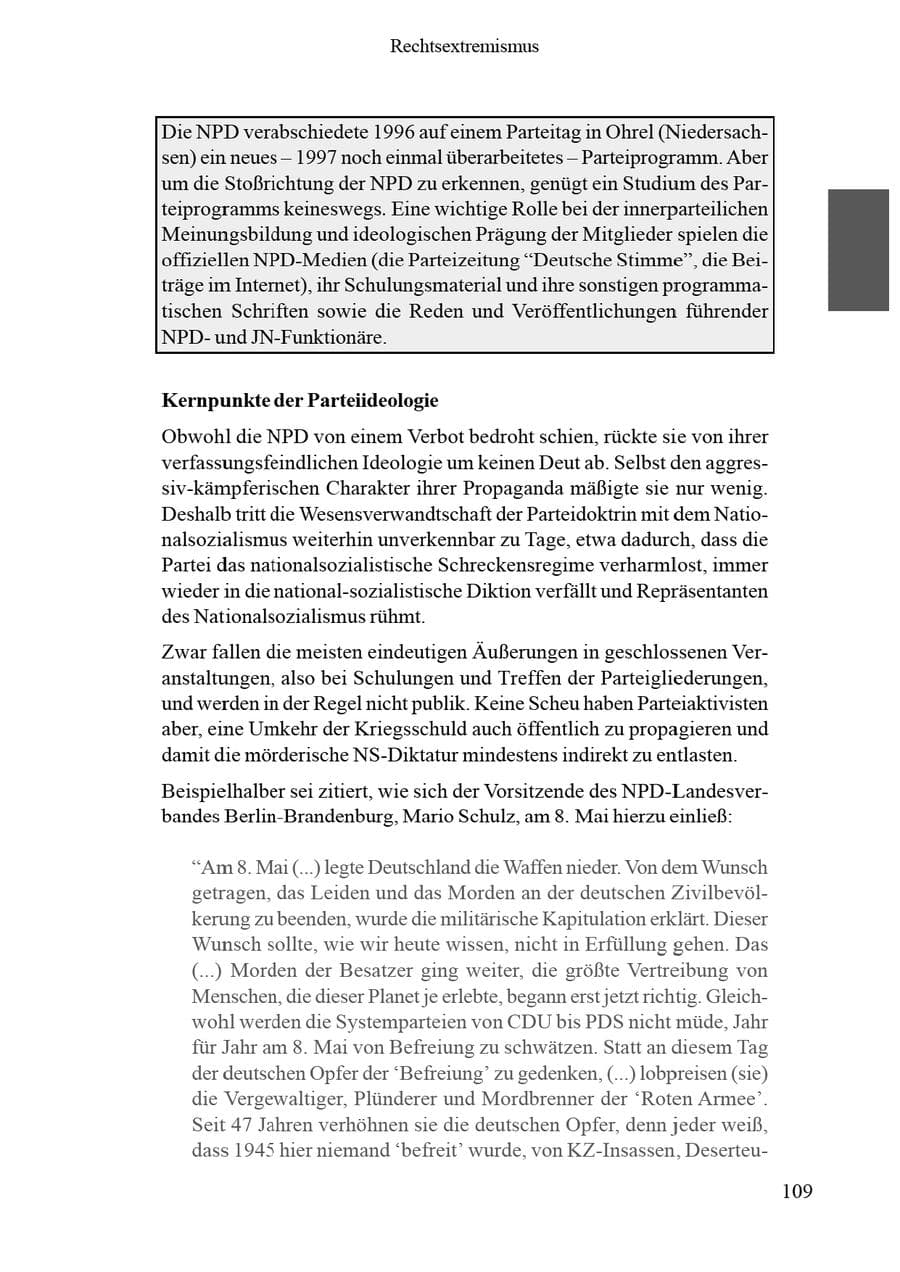Seite 113 des Verfassungsschutzbericht 2002 Brandenburg
