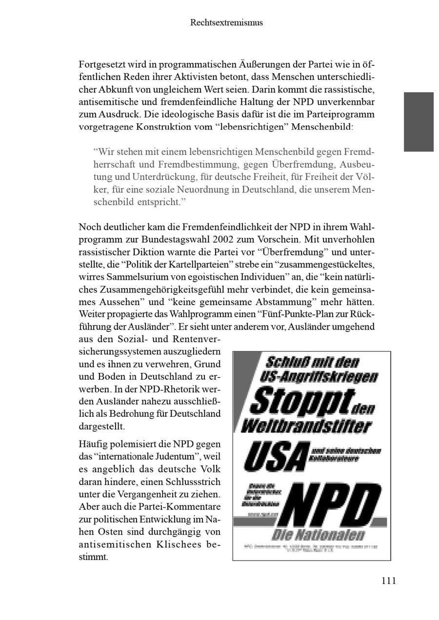 Seite 115 des Verfassungsschutzbericht 2002 Brandenburg