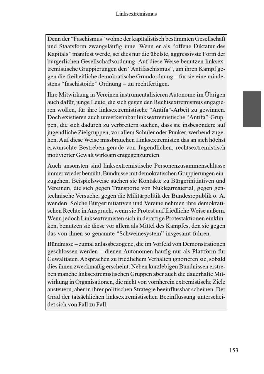 Seite 157 des Verfassungsschutzbericht 2002 Brandenburg