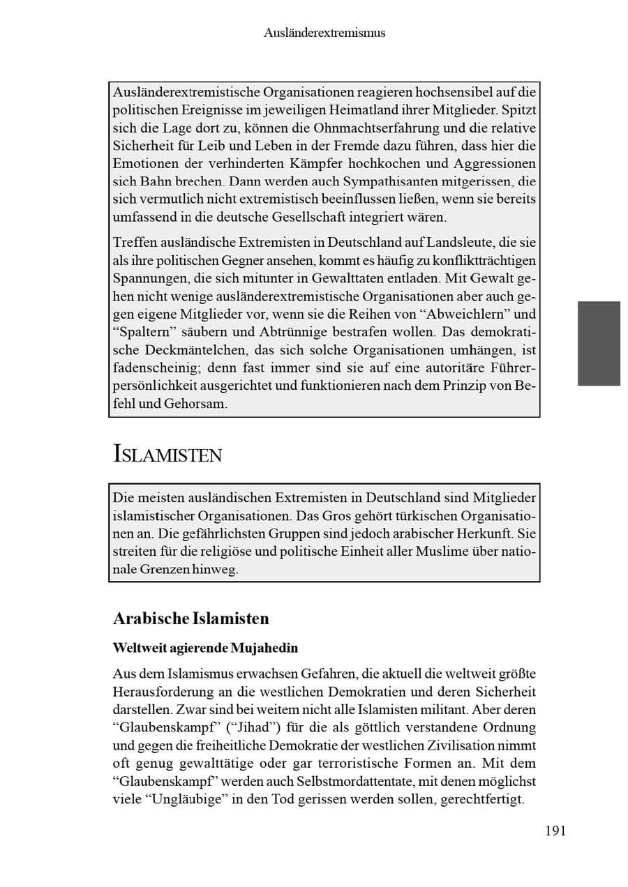 Seite 195 des Verfassungsschutzbericht 2002 Brandenburg