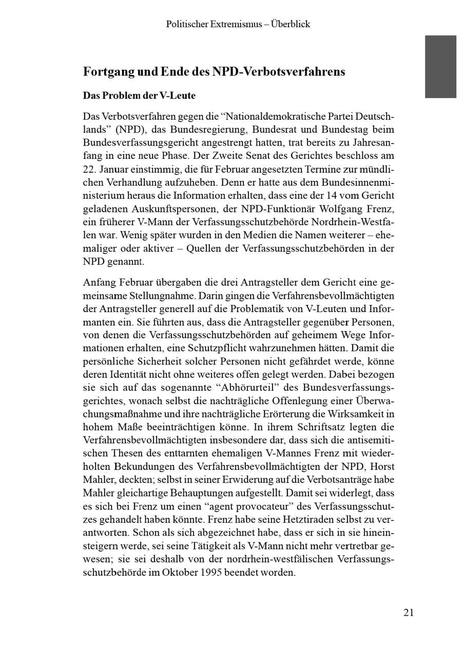 Seite 25 des Verfassungsschutzbericht 2002 Brandenburg