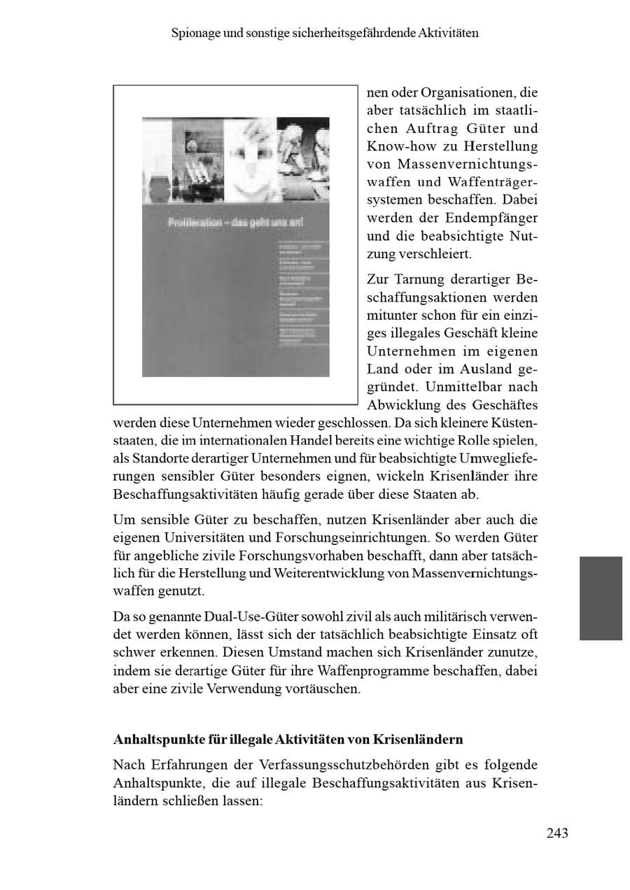 Seite 247 des Verfassungsschutzbericht 2002 Brandenburg