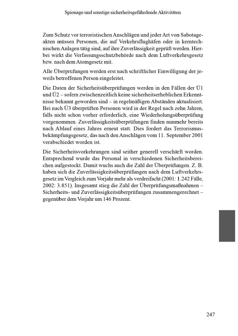 Seite 251 des Verfassungsschutzbericht 2002 Brandenburg
