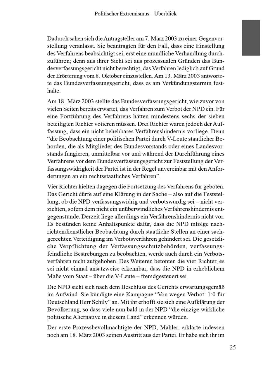 Seite 29 des Verfassungsschutzbericht 2002 Brandenburg
